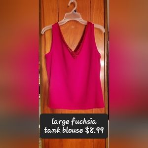 Fuschia tank blouse
